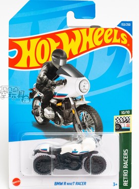 153号 BMW R NINET RACER 宝马 白色 美泰风火轮合金小跑车