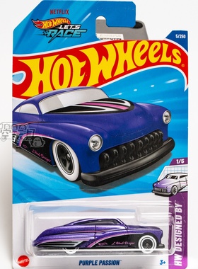 5号 PURPLE PASSION 紫色 风火轮合金小跑车