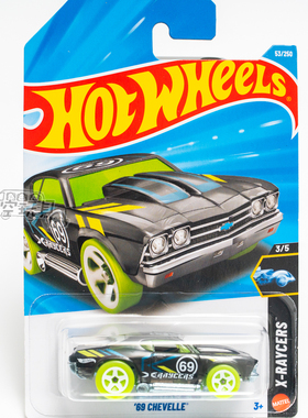 53号 '69 CHEVELLE 雪佛兰 黑色 风火轮合金小跑车