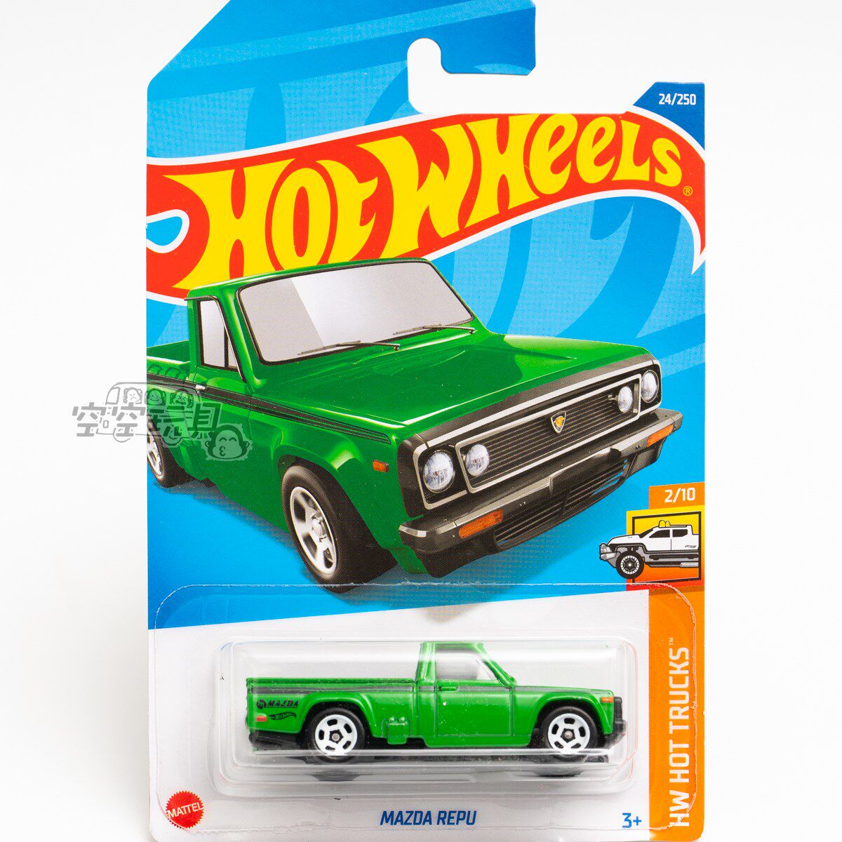 24号 mazda repu 马自达绿色 美泰风火轮合金小跑车