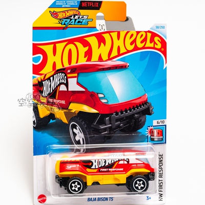 58号 BAJA BISON T5 红色 美泰风火轮合金小跑车