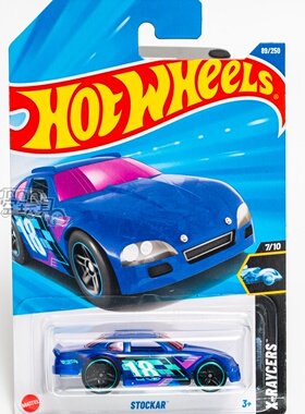 89号 STOCKAR 蓝色 风火轮合金小跑车