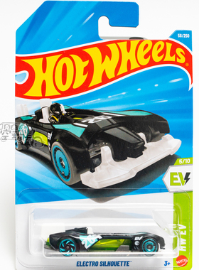 58号 ELECTRO SILHOUETTE 普宝 黑色 风火轮合金小跑车