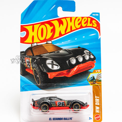 145号 EL SEGUNDO RALLYE 黑色 风火轮合金小跑车
