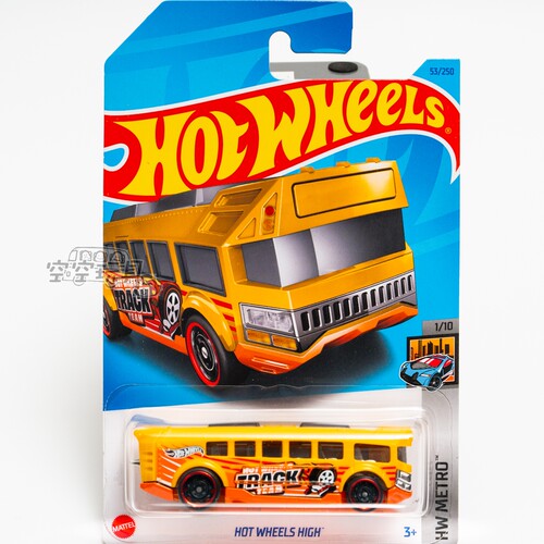 53号 HOT WHEELS HIGH 黄色 美泰风火轮合金小跑车