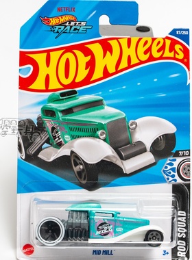 97号 MID MILL 绿色 风火轮合金小跑车