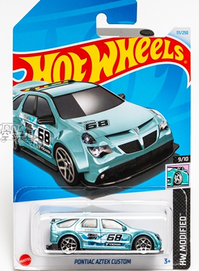 111号 PONTIAC AZTEK CUSTOM 庞蒂克 湖水绿色风火轮合金小跑车