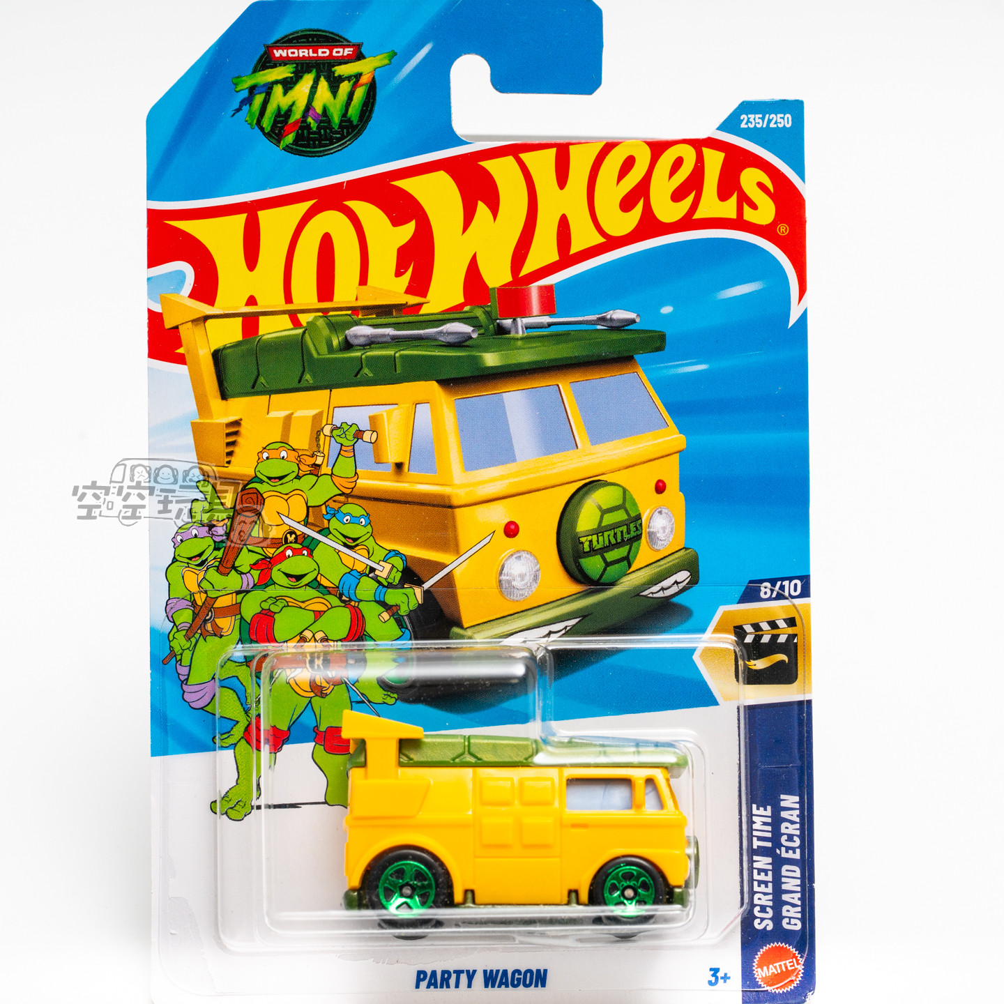 235号 PARTY WAGON 忍者神龟 黄色 风火轮合金小跑车图片