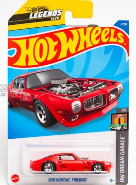 1号 1970 PONTIAC FIREBIRD 庞蒂克 红色 美泰风火轮合金小跑车