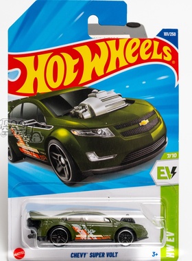 101号 CHEVY SUPER VOLT 雪佛兰 深绿色 风火轮合金小跑车