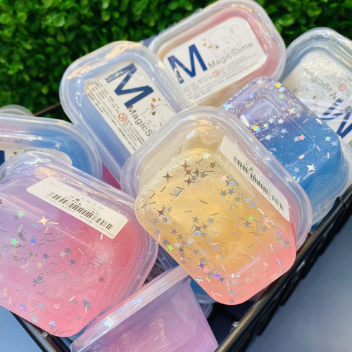 梦幻星空起泡胶水晶泥气泡胶网格泥套装便宜粘土玩具彩泥安全无毒