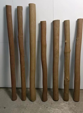 野生油茶木高密硬木圆木锤柄