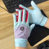 儿童游泳手套潜水防滑速干透气弹性冰丝薄款 春秋骑行登山防晒4岁5