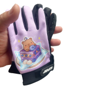 单杠儿童手套骑行平衡车轮滑防滑防摔透气学生分指可爱山地车登山