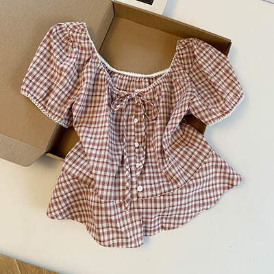 复古风衬衫时尚2026年夏季新款