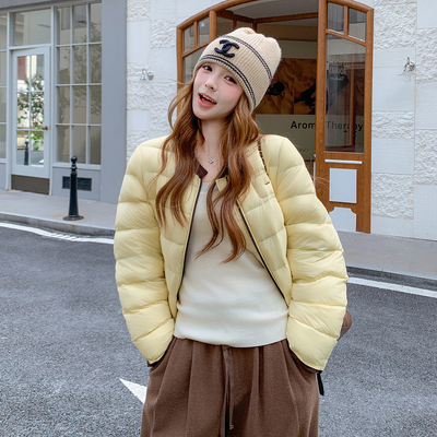 短款宽松保暖90白鸭绒女羽绒服