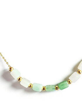 天然翡翠A货饰品迷你方糖项链时尚手链