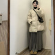 新款 韩系圆领中长款 羽绒服女2025冬季 加厚白鸭绒宽松保暖外套女