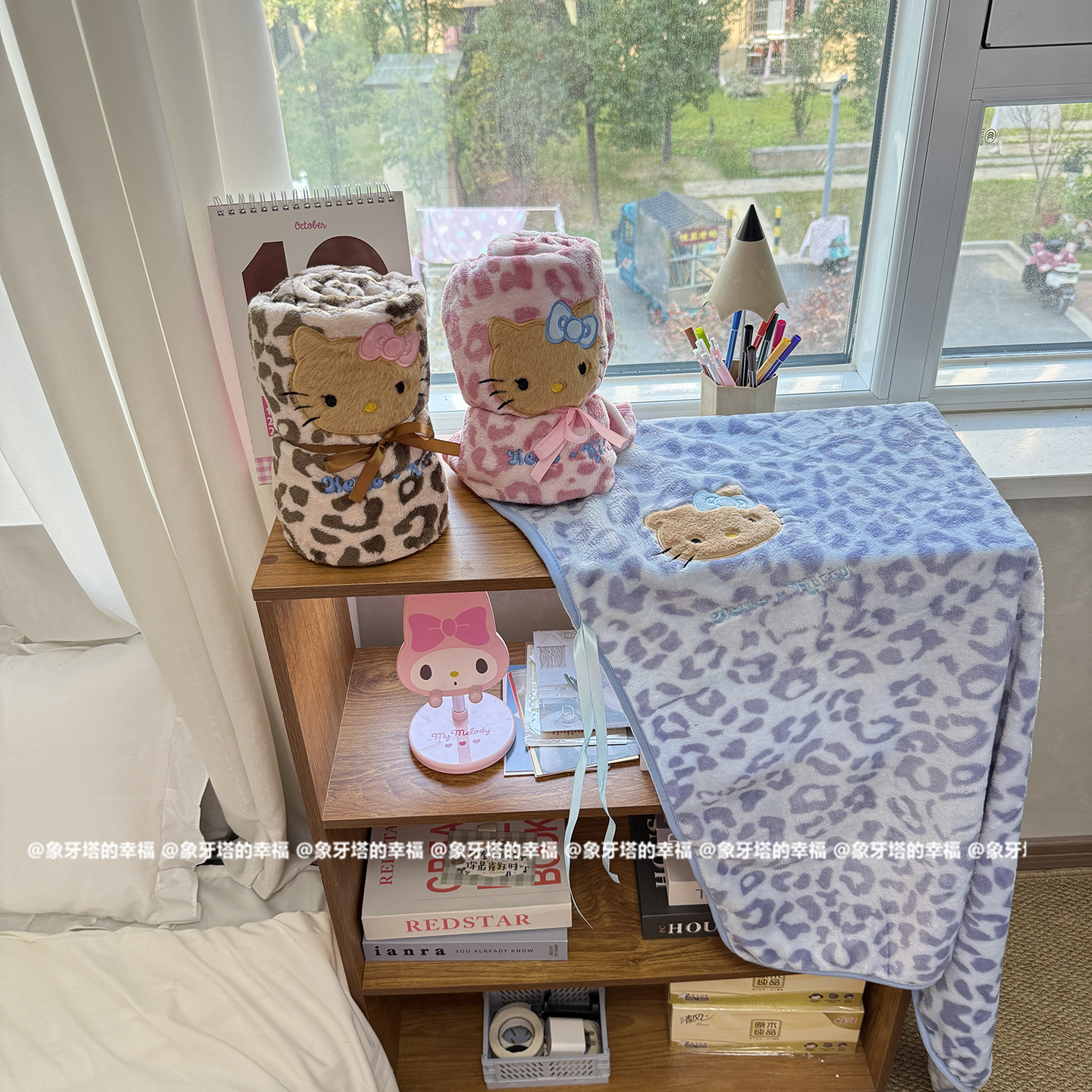 可爱卡通猫咪珊瑚绒卷毯绒毯办公午睡毯学生宿舍盖毯空调毯车载毯