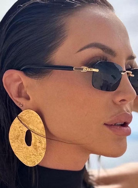 方框太阳镜女款INS风防晒墨镜