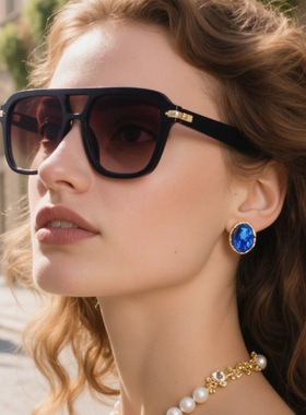 方框双梁防滑防晒车墨镜