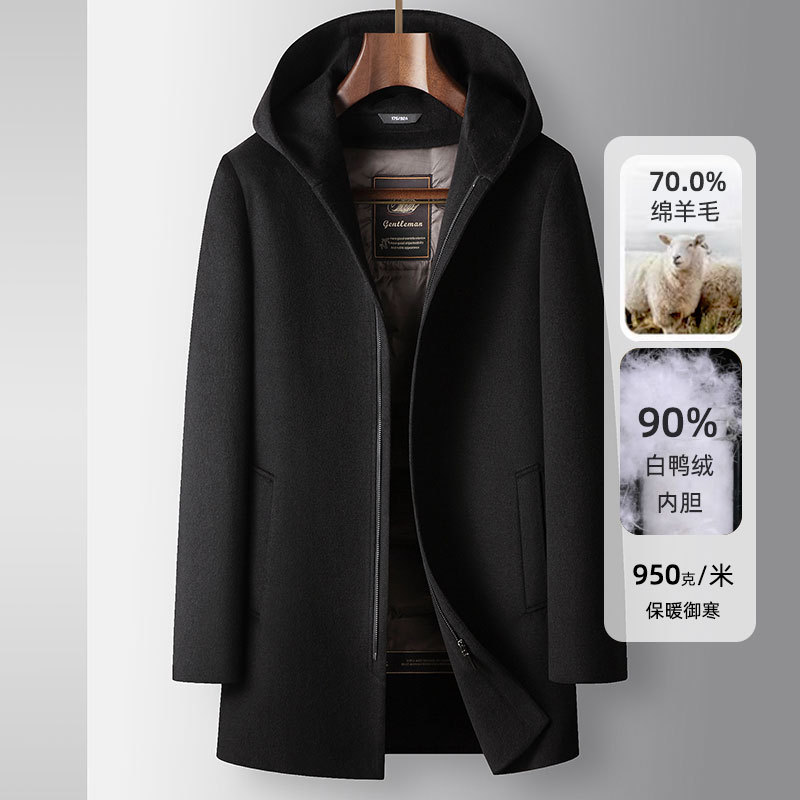 2025春秋冬季新款型男轻奢大衣