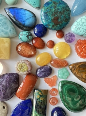 天然玉石水晶 裸石 直播专拍（满128包邮）