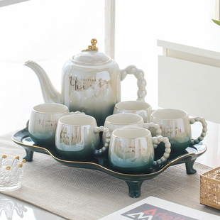 轻奢茶具套装 新款 高档陶瓷水杯茶壶杯具茶杯家用客厅待客水具礼品