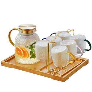 冷水壶耐高温加厚玻璃凉水壶家用水杯套装茶具水壶果茶壶大容量