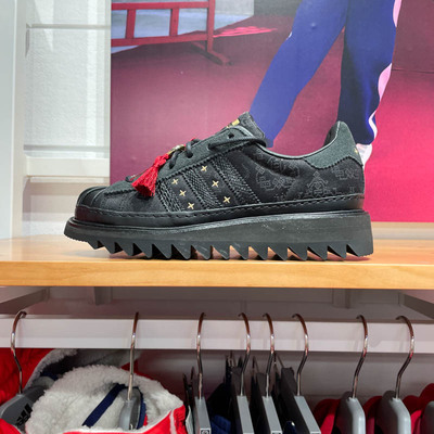 阿迪达斯三叶草男女鞋2025新款CLOT SUPERSTAR贝壳头休闲鞋JR5114