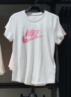 耐克女子2025夏季新款运动休闲透气圆领短袖T恤DX7907-052