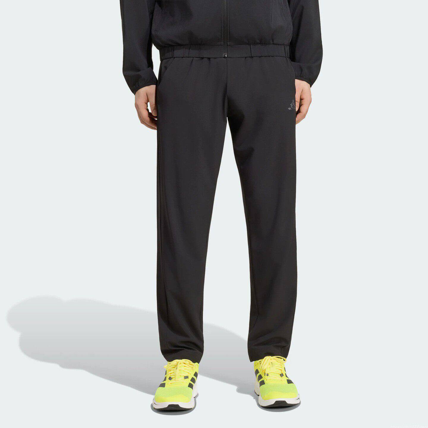 adidas阿迪达斯速干纯色训练运动健身裤秋男收口梭织长裤 KG8997