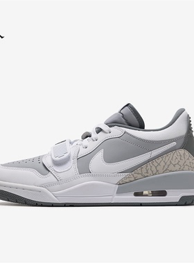 耐克男鞋Jordan Legacy AJ312灰色低帮运动休闲l篮球鞋CD7069-005