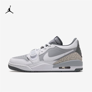耐克男鞋Jordan Legacy AJ312灰色低帮运动休闲l篮球鞋CD7069-005