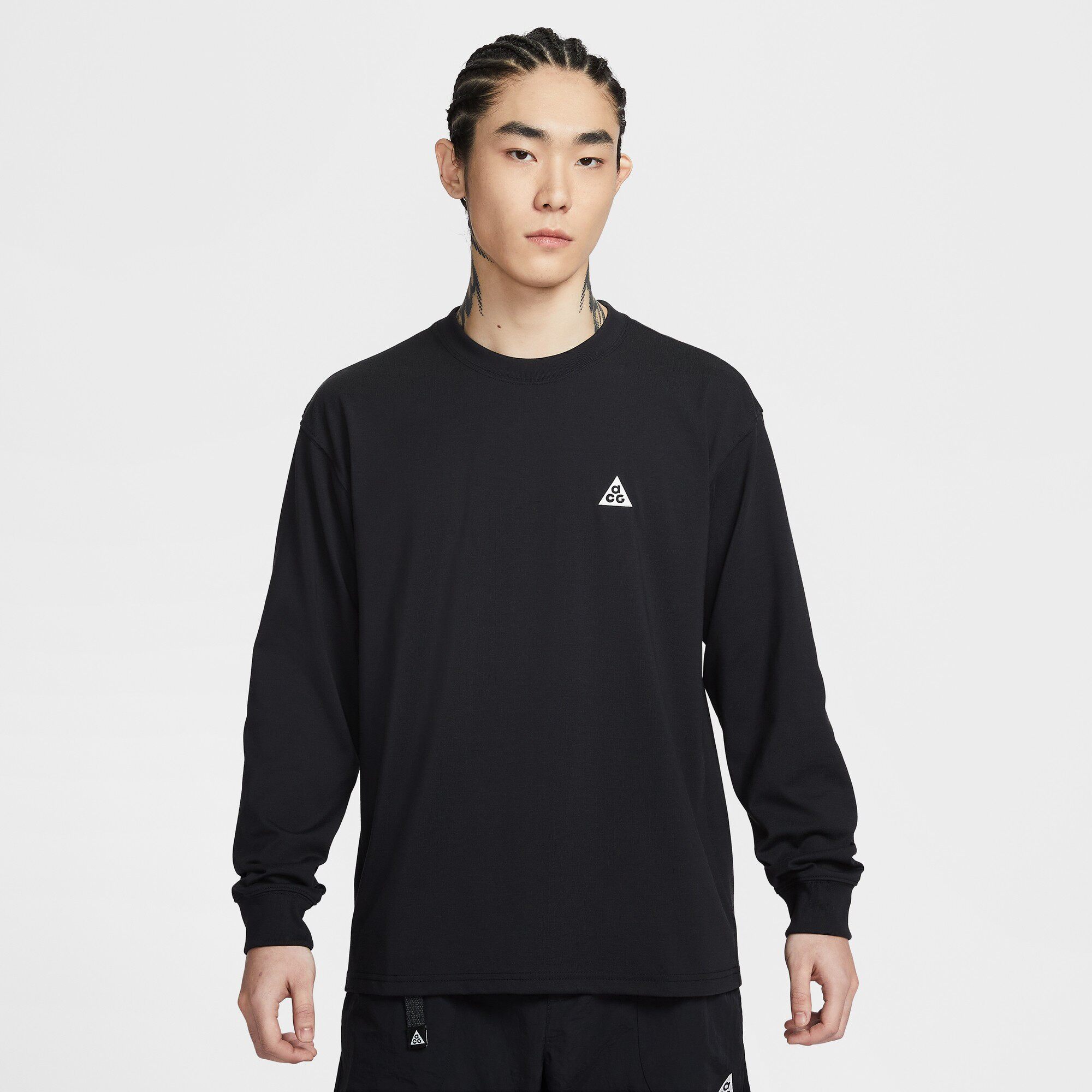 耐克NIKE ACG 男子户外宽松长袖春新款速干刺绣舒适T恤FQ3739-010
