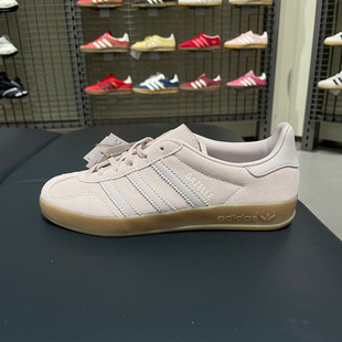 adidas阿迪达斯三叶草T头鞋 INDOOR板鞋 德训鞋 IH9221 春女GAZELLE