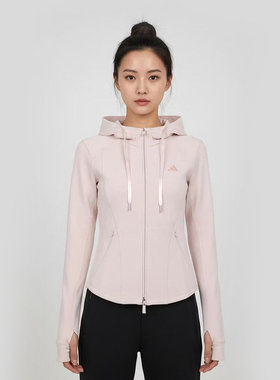 adidas阿迪达斯春季女子SFL SLIM JKT运动休闲健身夹克外套KH2701