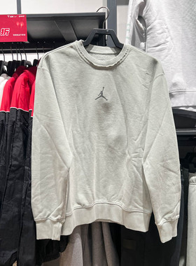 耐克男子2025春新款Jordan薄绒保暖简约运动休闲套头衫HV8950-370