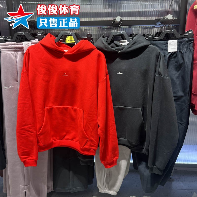 耐克男子春新款加绒连帽篮球卫衣