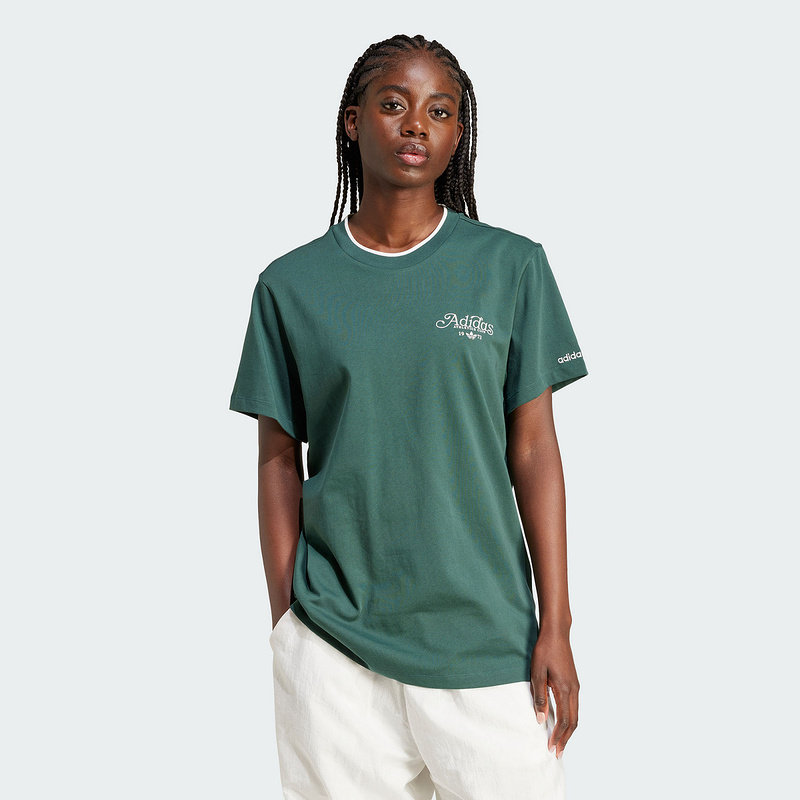 Adidas阿迪达斯三叶草 2024夏季新款女装休闲短袖圆领T恤  IX3540