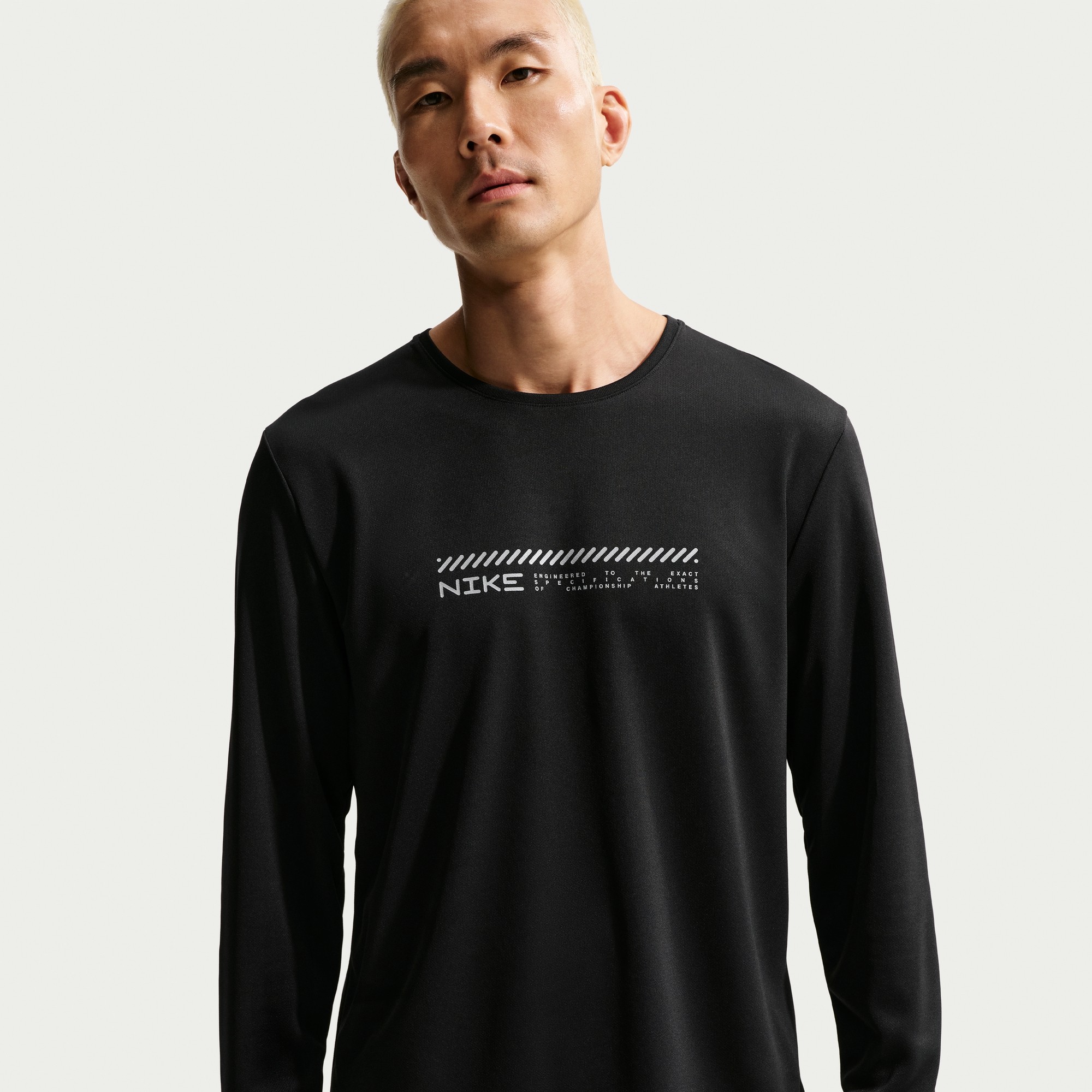 Nike耐克春季DRI-FIT男子速干防晒冬季款长袖跑步上衣IM5967-010
