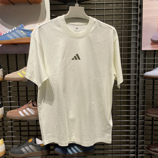 Adidas阿迪达斯2026夏季 透气短袖 T恤 KB4875 男纯色纯棉宽松半截袖