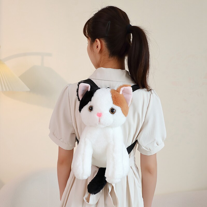 可爱猫咪背包毛绒玩具
