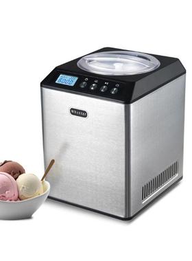 美国代购Whynter Ice Cream Maker ICM-201SB 内置压缩机冰淇淋机
