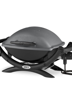 英国代购Weber Q1400 Electric Grill 便携珐琅铸铁电烤架烧烤炉