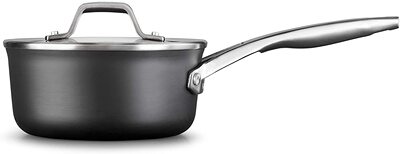 美国代购Calphalon Premier 2029645硬质氧化铝不粘锅汤锅1.5夸脱