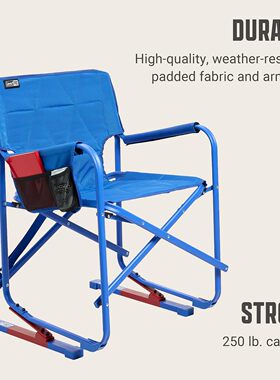 美国代购Coleman Pro Rocker Chair 户外露营便携可折叠式摇椅