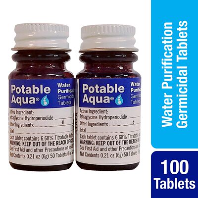 美国代购Potable Aqua Water Purification 杀菌净水片水处理片