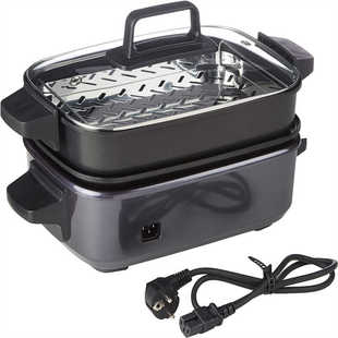 德国代购Cuisinart Multicooker GRMC3E 5合1烧烤蒸煎炖多功能锅