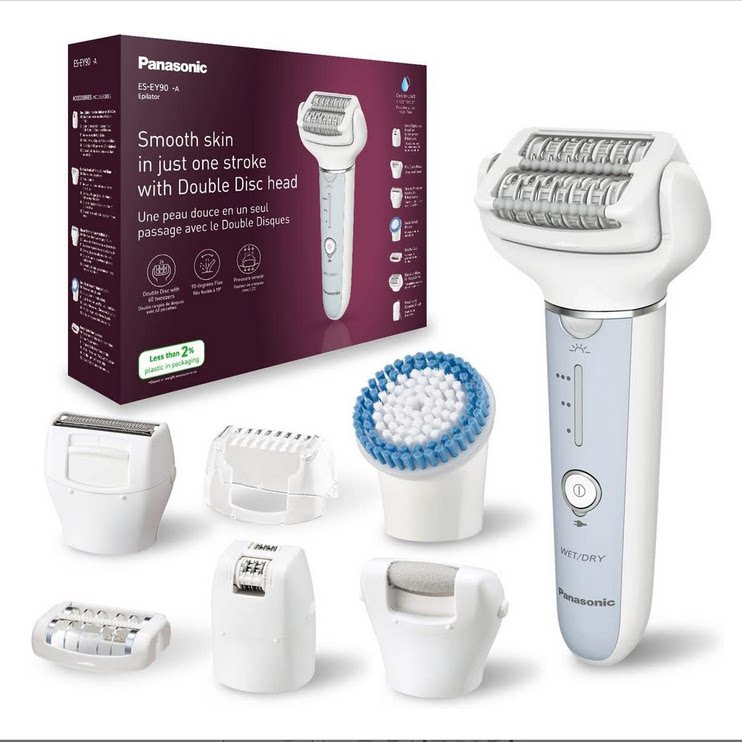 德国代购Panasonic ES-EY90 Wet/Dry Epilator 女用干湿脱毛器